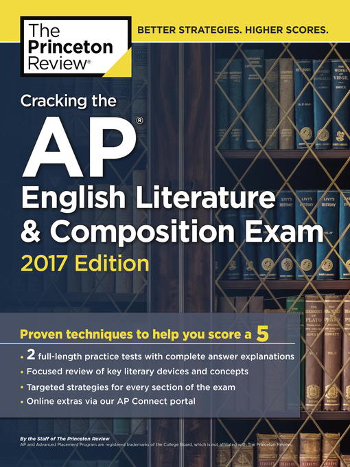 Title details for Cracking the AP English Literature & Composition Exam, 2017 Edition by Princeton Review - Available